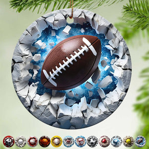 Sports Balls Ceramic Ornament - New Release
