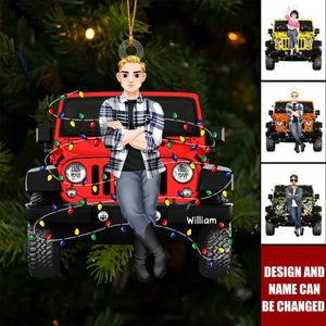 New Release - Off Road Couple Personalized Christmas Ornament