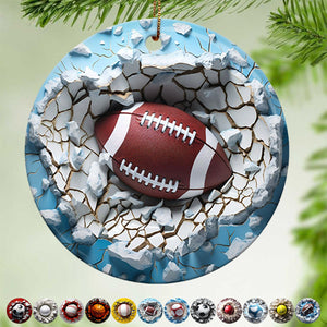 Sports Balls Ceramic Ornament - New Release