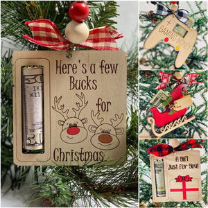 Christmas Money Holders Gift - Family Wooden Ornament - New Release