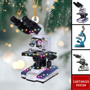 Personalized Medical Microscope Christmas Ornament - New Release