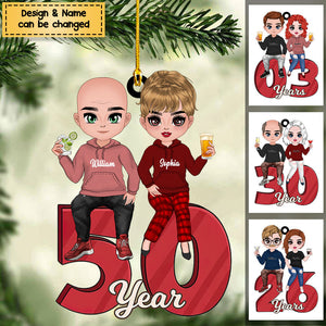 Personalized Anniversary Couple Annoying Each Other And Still Going Strong Ornament