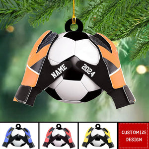 Personalized  Soccer Goal Keeper Christmas Ornament - Gift For Soccer Lovers - New Release