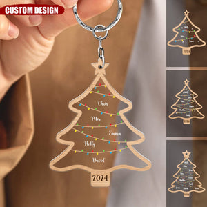 New Release - Wish You A Wonderful Christmas - Personalized Acrylic Keychain - Gift For Family Members