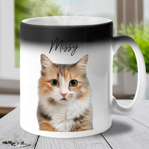 Custom Photo My Furreal And Unconditional Love - Dog & Cat Personalized Custom Color Changing Mug - Gift For Pet Owners, Pet Lovers