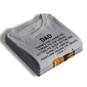Thanks For Giving Us Cuddles And Kisses - Dog Personalized Custom Unisex T-shirt