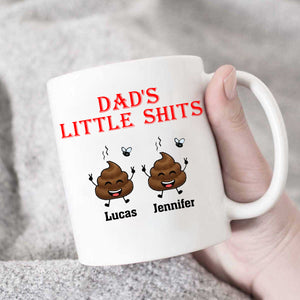 Fathers Day Mug, Mug For Dad, Funny Dad Mugs, Personalised Dad Mug, Gift For Father, Daddy Birthday Present, Dad's Little Shits