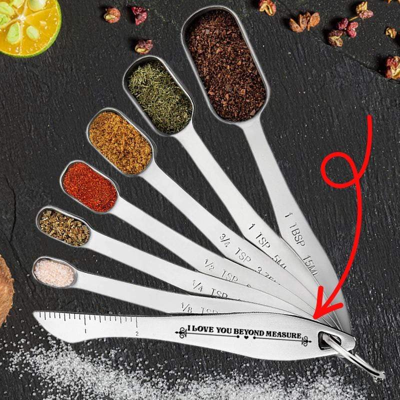 I Love You Beyond Measure - Stainless Steel Measuring Spoons