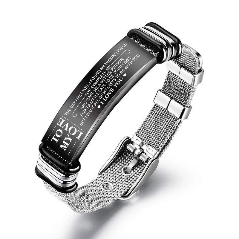 To My Love - You're My Missing Piece - Stainless Steel Bracelet