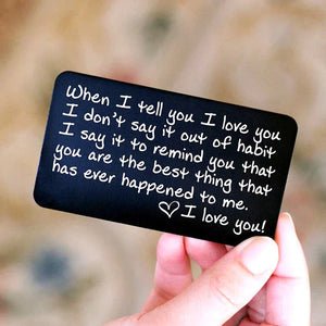 Dad Gifts from Daughter/Son, Wallet Card for My Daddy, Personalized Wedding Day Gift for Dad