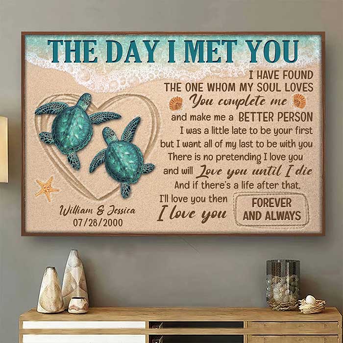 I'll Love You Until I Die - Personalized Horizontal Poster - Gift For Couples, Husband Wife