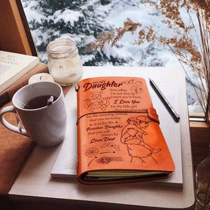 Dad To Daughter - I Love You- Vintage Journal