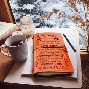 Dad To Daughter - Straighten Your Crown - Vintage Journal