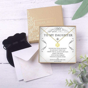 MOM To Daughter Compass Necklace - Enjoy Your Ride