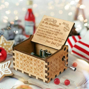 Dad to Daughter  - I Am So Proud Of You - Engraved Music Box
