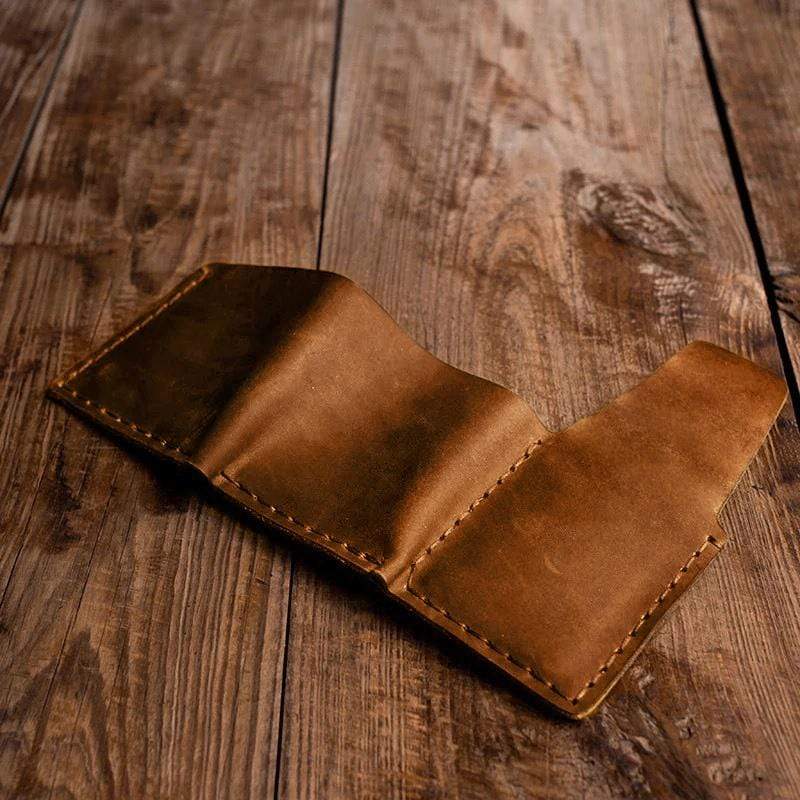 To My GrandSon - Premium Cow Leather Trifold Wallet