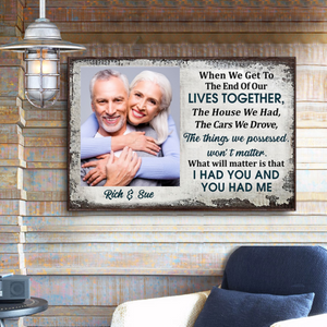 Personalized Valentines Gift - Family Old Couple When We Get