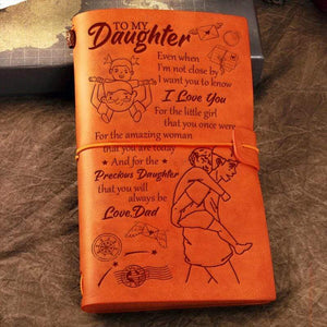 Dad To Daughter - I Love You- Vintage Journal