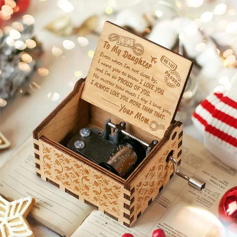 Mom to Daughter - I Am So Proud Of You - Engraved Music Box