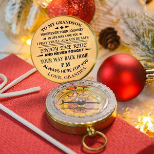 To My GrandSon - Enjoy The Ride - Compass
