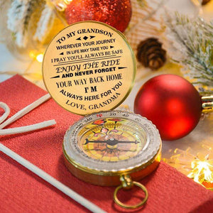 To My GrandSon - Enjoy The Ride - Compass