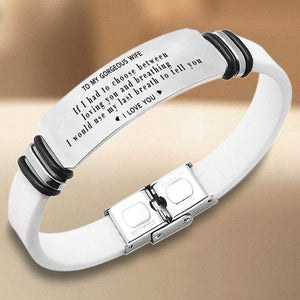 To My Gorgeous Wife Bracelet - I Love You