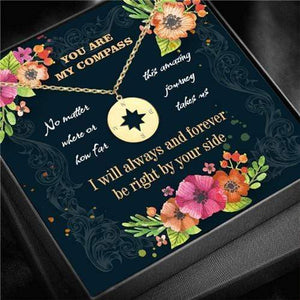 To My Love - You Are My Compass - Compass Necklace