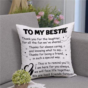 To My Bestie - We Are Best Friends Forever - Pillow Case