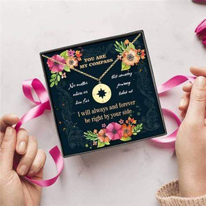To My Love - You Are My Compass - Compass Necklace