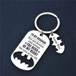 To My Husband - You Are My Hero - Sweet Keychain