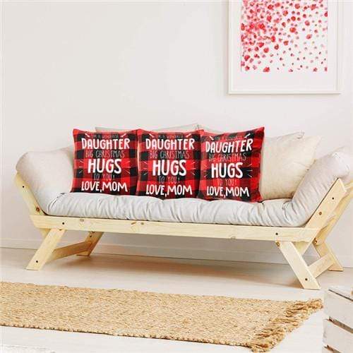Mom To Daughter - Big Christmas Hugs To You - Cushion Case