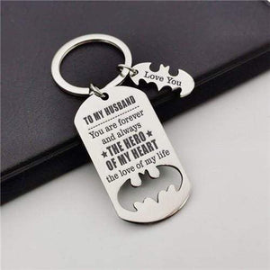 To My Husband - You Are My Hero - Sweet Keychain