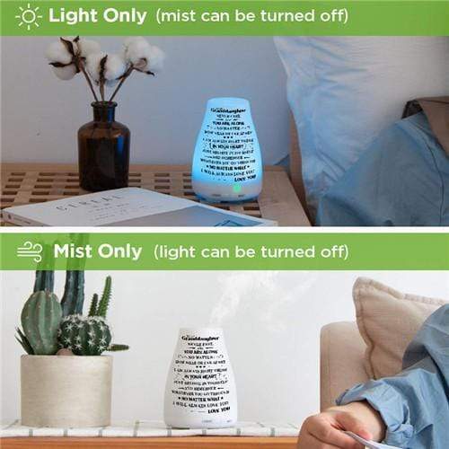 To My Granddaughter - Engraved Essential Oil Diffuser