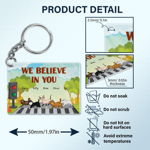 Good Morning Human Servant - Gift For Cat Mom, Cat Dad - Personalized Custom Acrylic Keychain