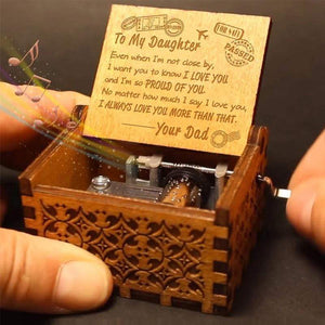 Dad to Daughter  - I Am So Proud Of You - Engraved Music Box