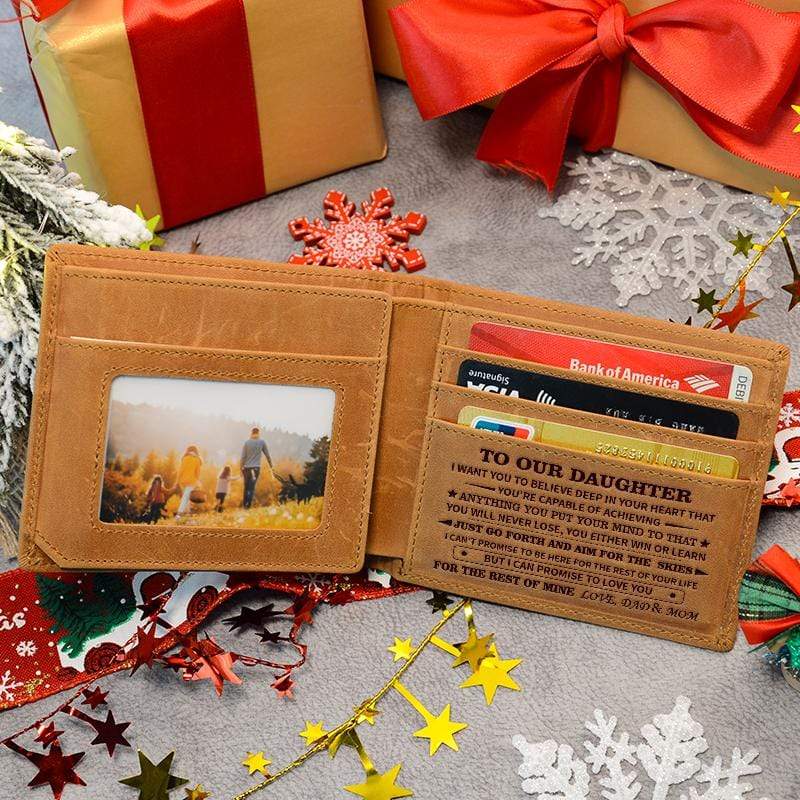To Our Daughter - Genuine Premium Leather Card Wallet