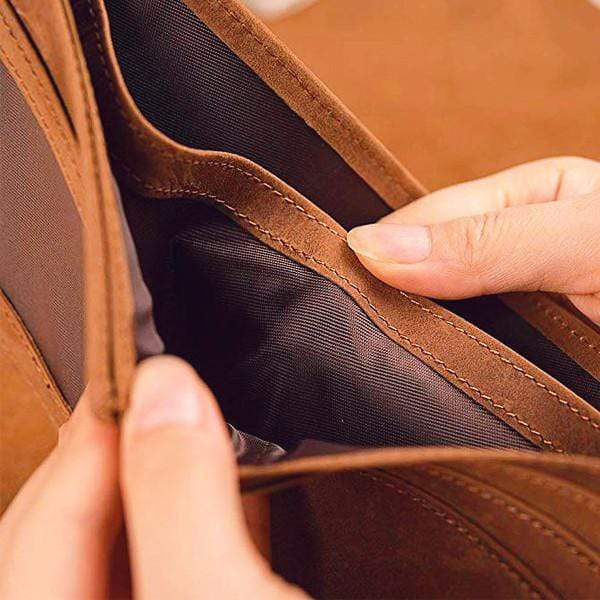 To My GrandSon - Genuine Premium Leather Bifold Card Wallet