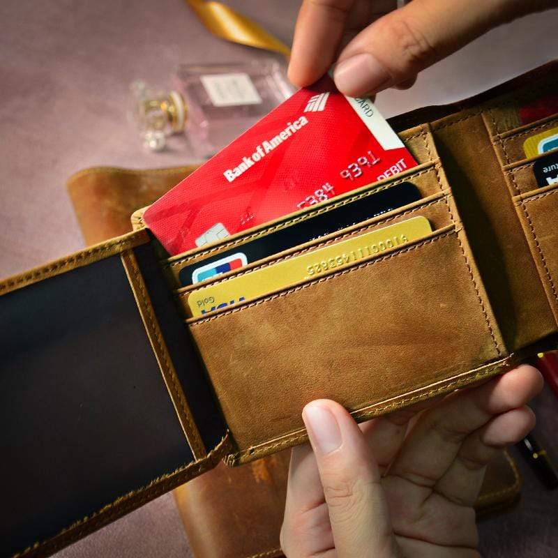 To My Husband - You Are My Everything - Genuine Leather Wallet