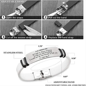 To My Gorgeous Wife Bracelet - I Love You