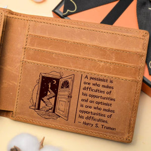 Harry S. Truman Motivational Quotes - Bifold Wallet