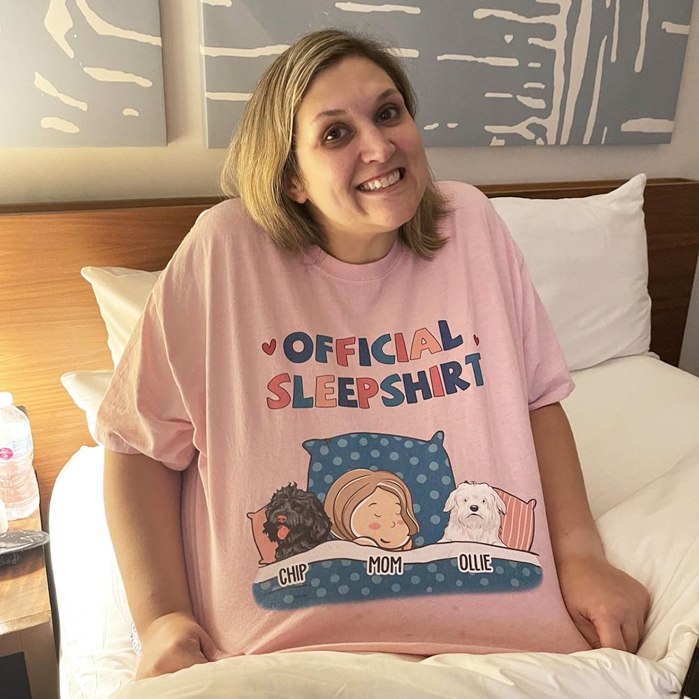 Dog Official Sleepshirt - Personalized Custom Unisex T-shirt