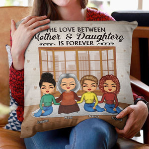 Mother & Daughters Always My Daughters Forever My Friends - Personalized Custom Pillow