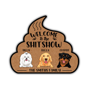 Welcome To The Shitshow - Personalized Custom Shape Doormat