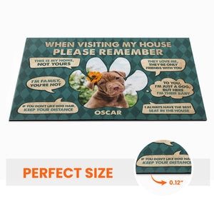 When Visiting My House - Personalized Doormat - Birthday Funny Gift For Dog Lovers