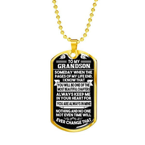 To My Grandson - Necklace