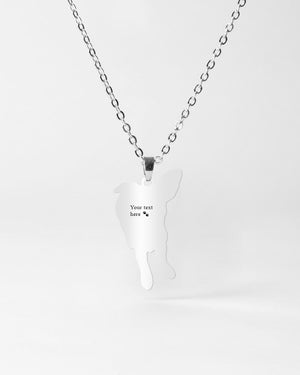 Personalized Silver Necklace, Upload Photo and Names
