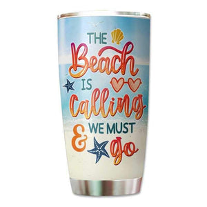 The Beach Is Calling Summer Besties Personalized Tumbler