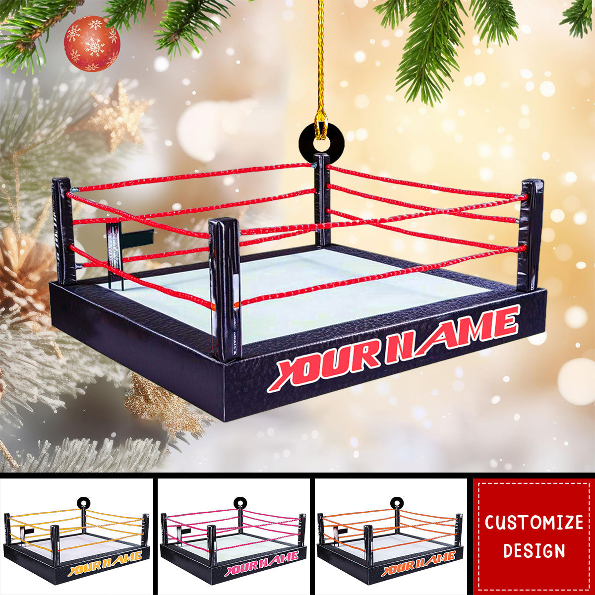 Personalized Wrestling Christmas Ornament Gift For Wrestler - New Release