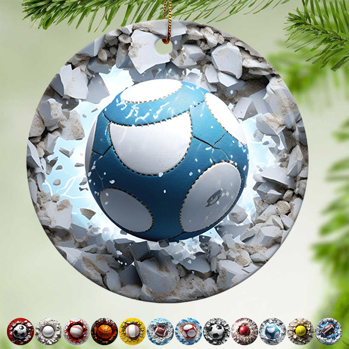 Sports Balls Ceramic Ornament - New Release