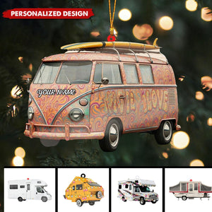 New Release Personalized Camping Car Christmas Ornament-Gifts For Camping Lovers